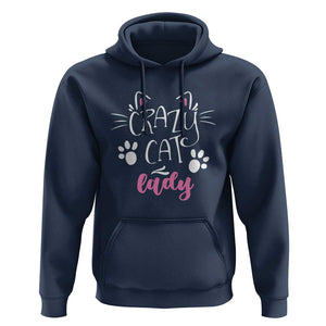 Funny Crazy Cat Lady Hoodie President Kamala Cat Paw Ears TS11 Navy Print Your Wear