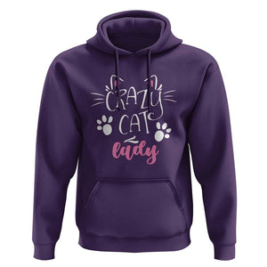 Funny Crazy Cat Lady Hoodie President Kamala Cat Paw Ears TS11 Purple Print Your Wear