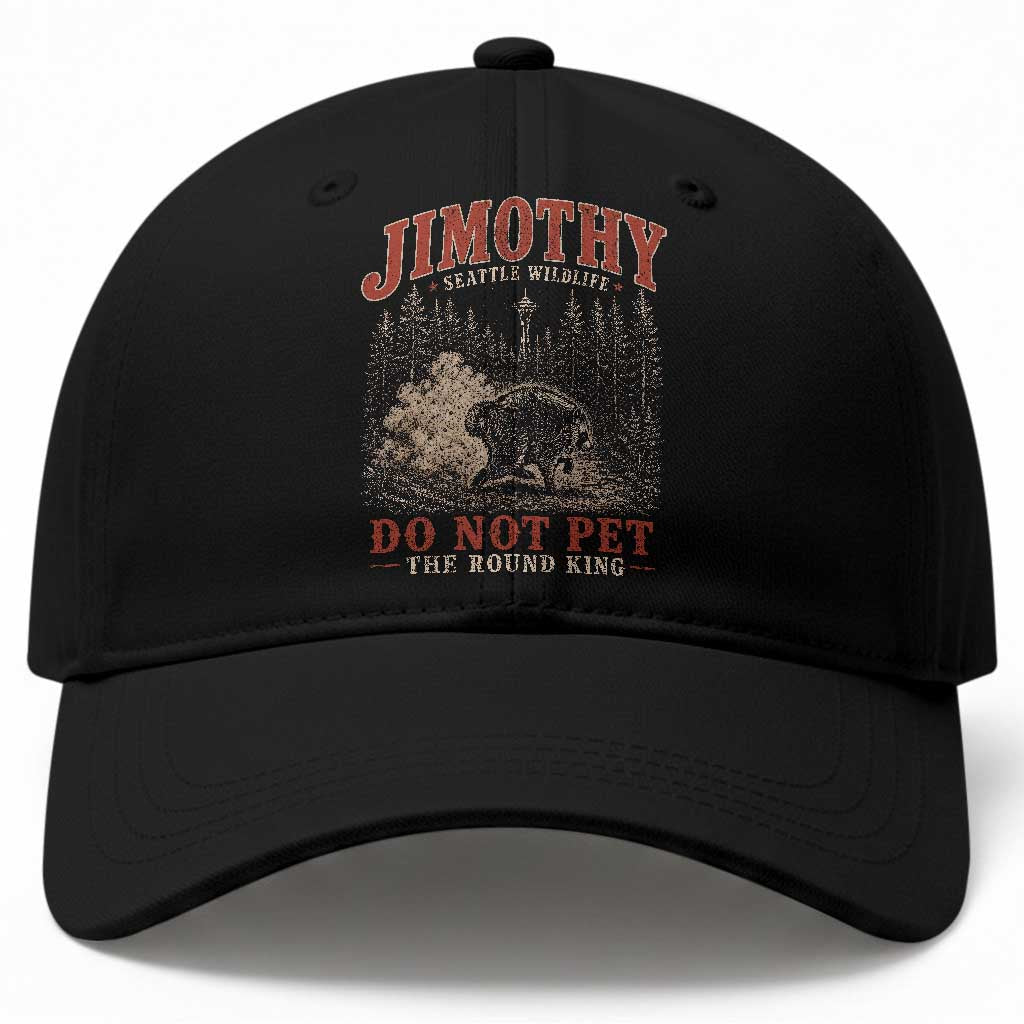 Jimothy Raccoon Seattle Wildlife Baseball Cap Do Not Pet The Round King Funny Viral Trash Panda TS11 Print Your Wear