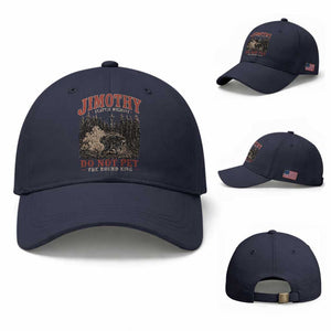 Jimothy Raccoon Seattle Wildlife Baseball Cap Do Not Pet The Round King Funny Viral Trash Panda TS11 Baseball Cap Universal Fit Navy Print Your Wear