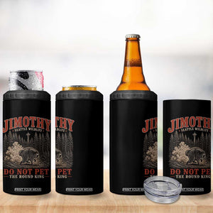 Jimothy Raccoon Seattle Wildlife 4 in 1 Can Cooler Tumbler Do Not Pet The Round King Funny Viral Trash Panda