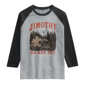 Jimothy Raccoon Seattle Wildlife Raglan Shirt Do Not Pet The Round King Funny Viral Trash Panda