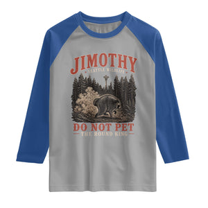 Jimothy Raccoon Seattle Wildlife Raglan Shirt Do Not Pet The Round King Funny Viral Trash Panda