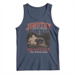 Jimothy Raccoon Seattle Wildlife Tank Top Do Not Pet The Round King Funny Viral Trash Panda