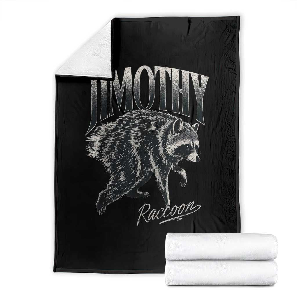 Jimothy Raccoon Throw Blanket Funny Seattle Trash Panda Wildlife TS11 Black Print Your Wear