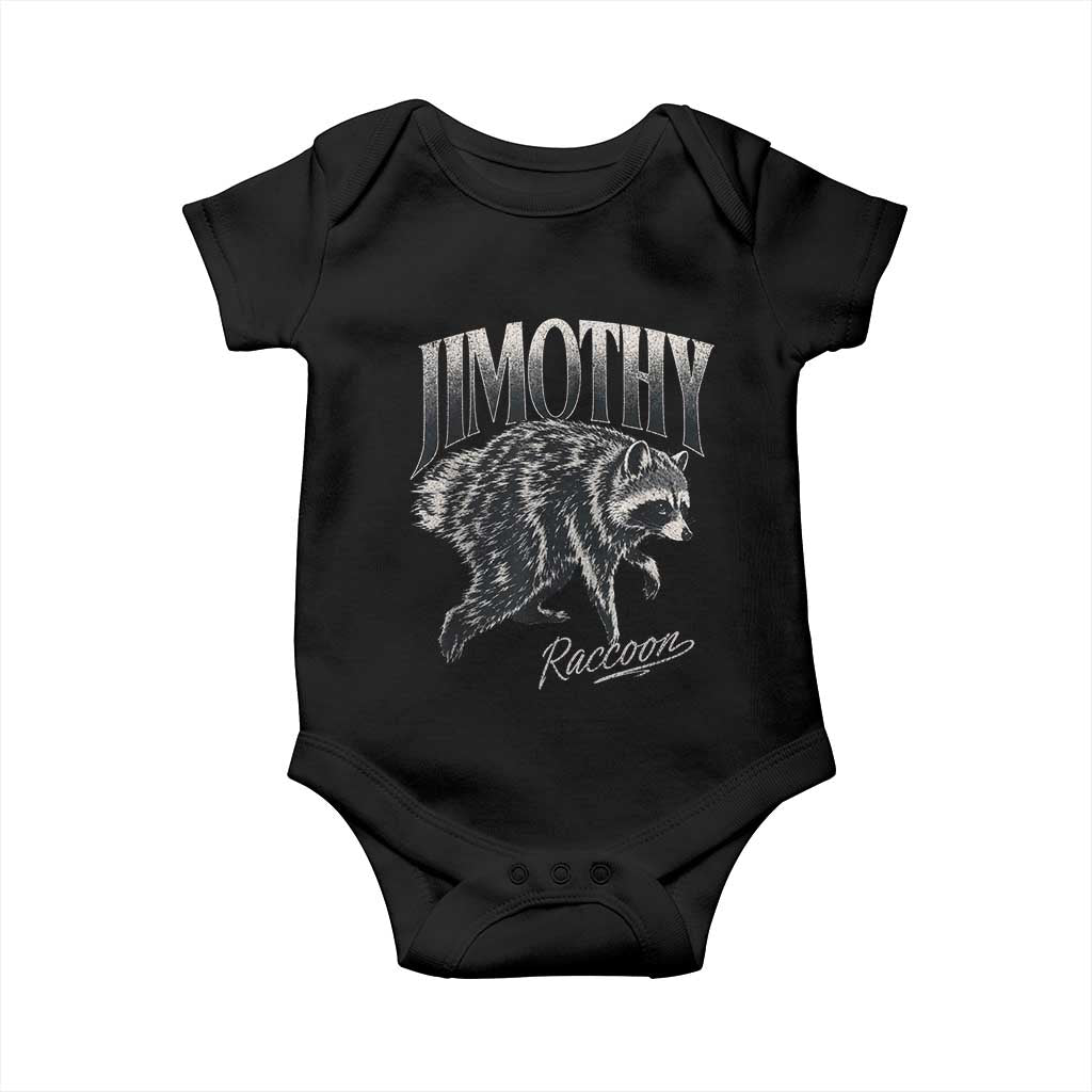 Jimothy Raccoon Baby Onesie Funny Seattle Trash Panda Wildlife TS11 Black Print Your Wear