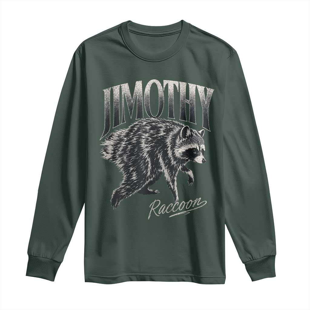Jimothy Raccoon Long Sleeve Shirt Funny Seattle Trash Panda Wildlife