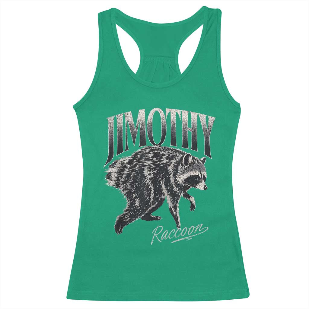 Jimothy Raccoon Racerback Tank Top Funny Seattle Trash Panda Wildlife