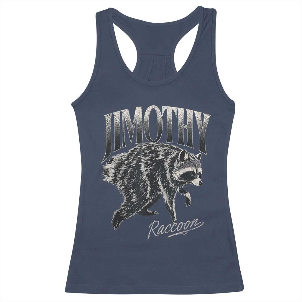 Jimothy Raccoon Racerback Tank Top Funny Seattle Trash Panda Wildlife