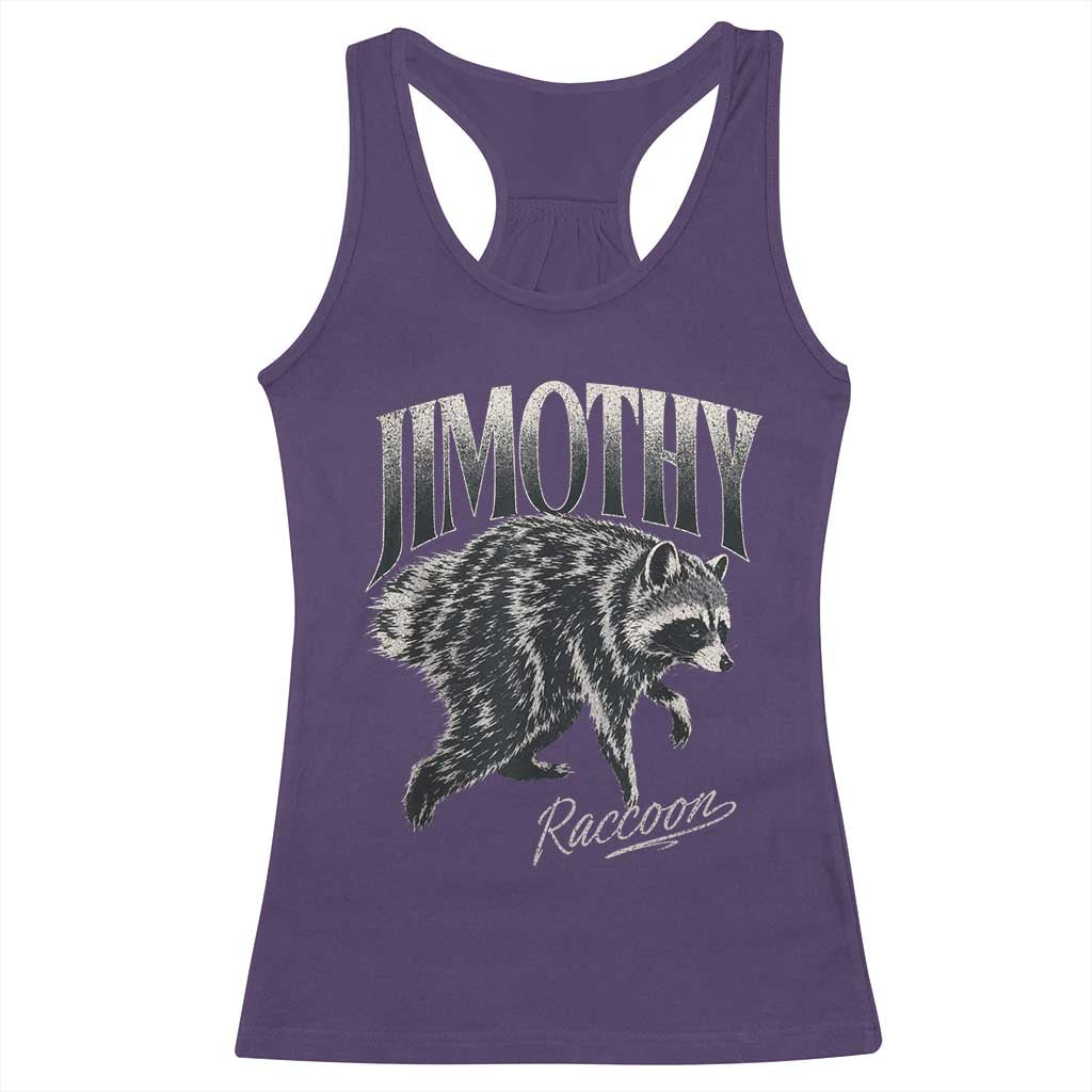 Jimothy Raccoon Racerback Tank Top Funny Seattle Trash Panda Wildlife