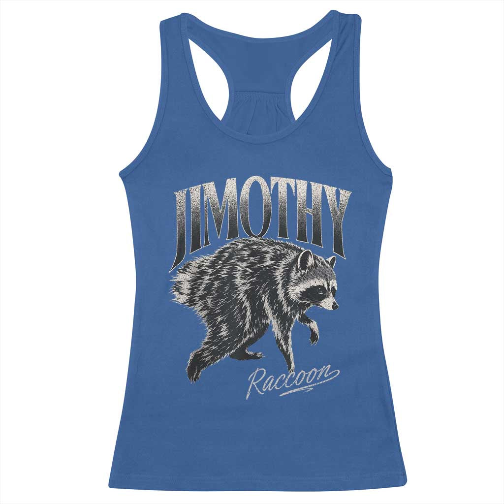 Jimothy Raccoon Racerback Tank Top Funny Seattle Trash Panda Wildlife