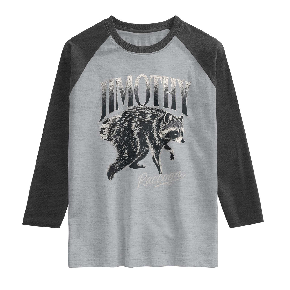 Jimothy Raccoon Raglan Shirt Funny Seattle Trash Panda Wildlife