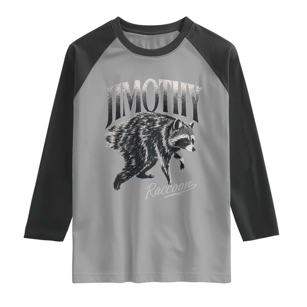 Jimothy Raccoon Raglan Shirt Funny Seattle Trash Panda Wildlife