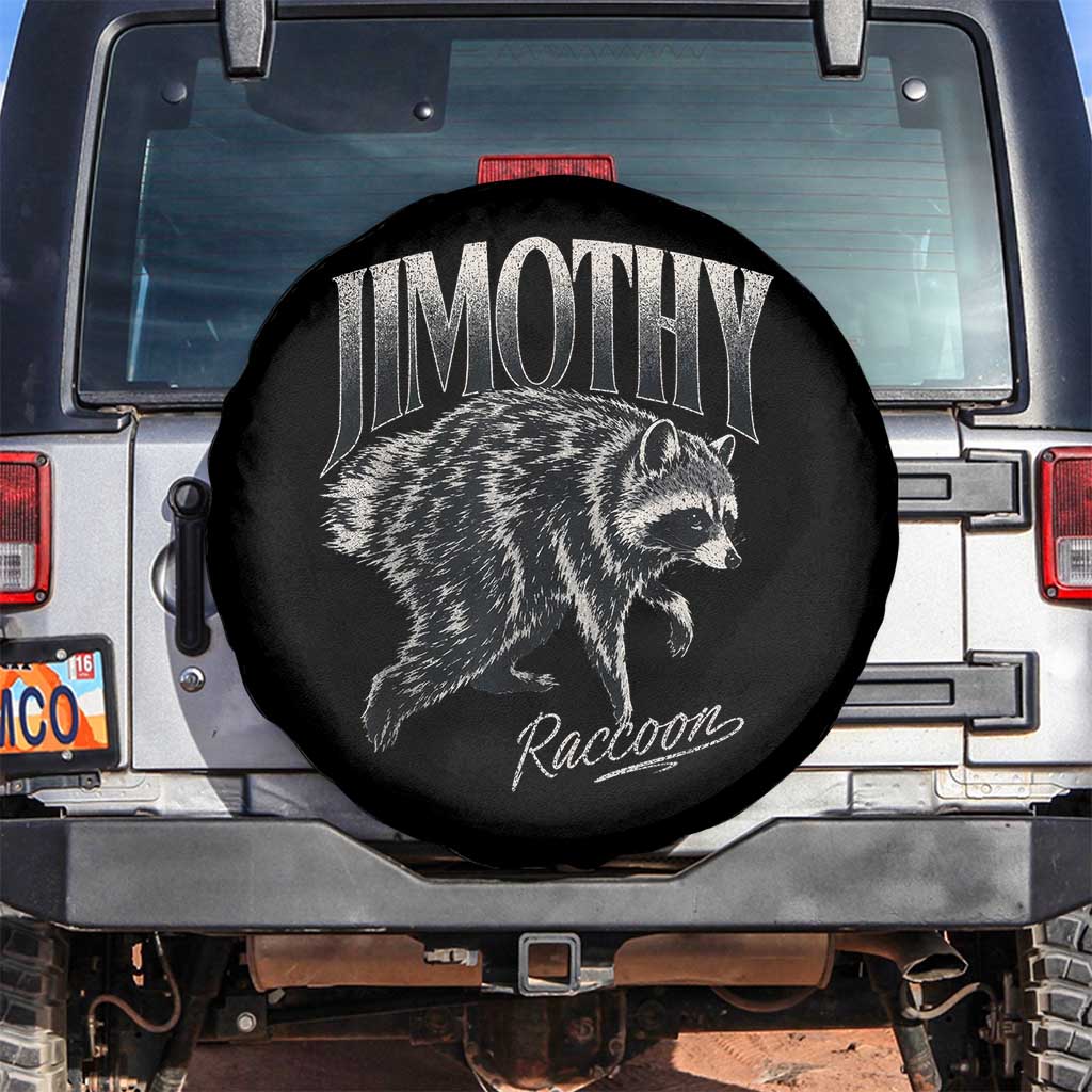 Jimothy Raccoon Spare Tire Cover Funny Seattle Trash Panda Wildlife TS11 No hole Black Print Your Wear
