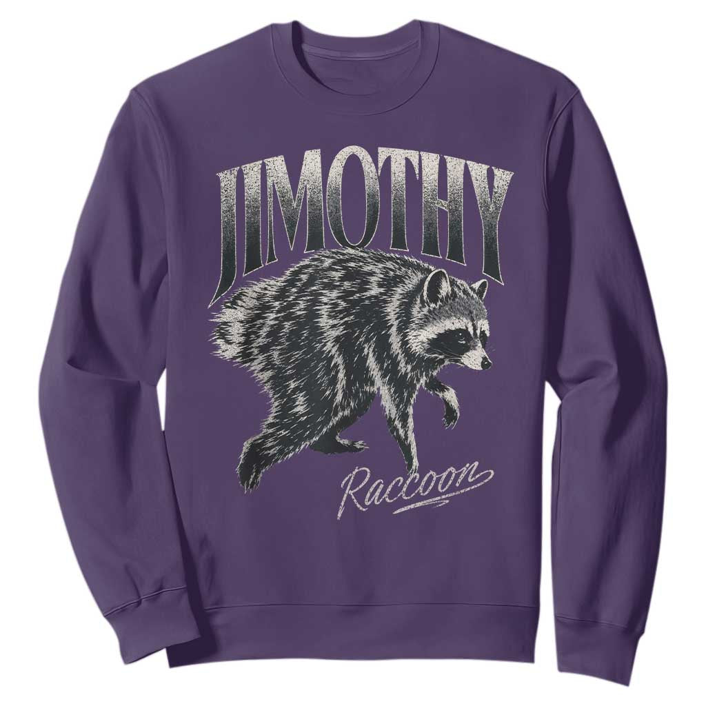 Jimothy Raccoon Sweatshirt Funny Seattle Trash Panda Wildlife TS11 Purple Print Your Wear