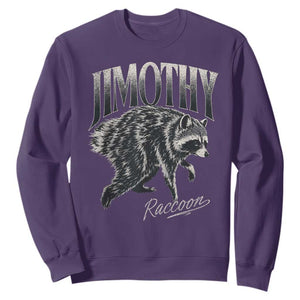 Jimothy Raccoon Sweatshirt Funny Seattle Trash Panda Wildlife TS11 Purple Print Your Wear