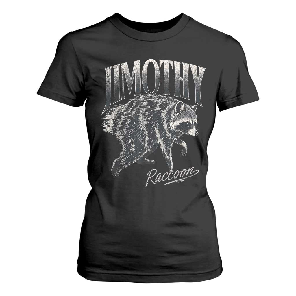 Jimothy Raccoon T Shirt For Women Funny Seattle Trash Panda Wildlife TS11 Black Print Your Wear