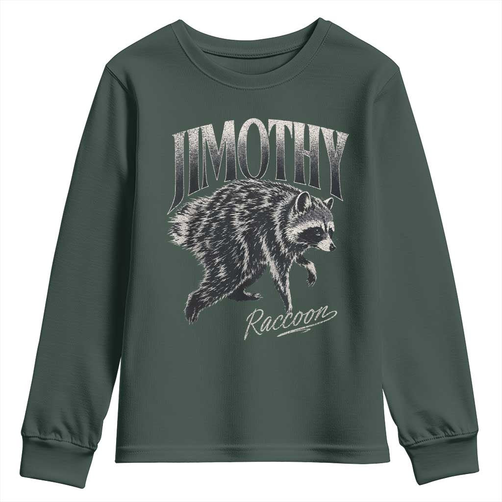 Jimothy Raccoon Youth Sweatshirt Funny Seattle Trash Panda Wildlife