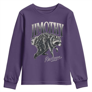 Jimothy Raccoon Youth Sweatshirt Funny Seattle Trash Panda Wildlife