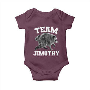 Team Jimothy Raccoon Baby Onesie Funny Seattle Trash Panda Lover