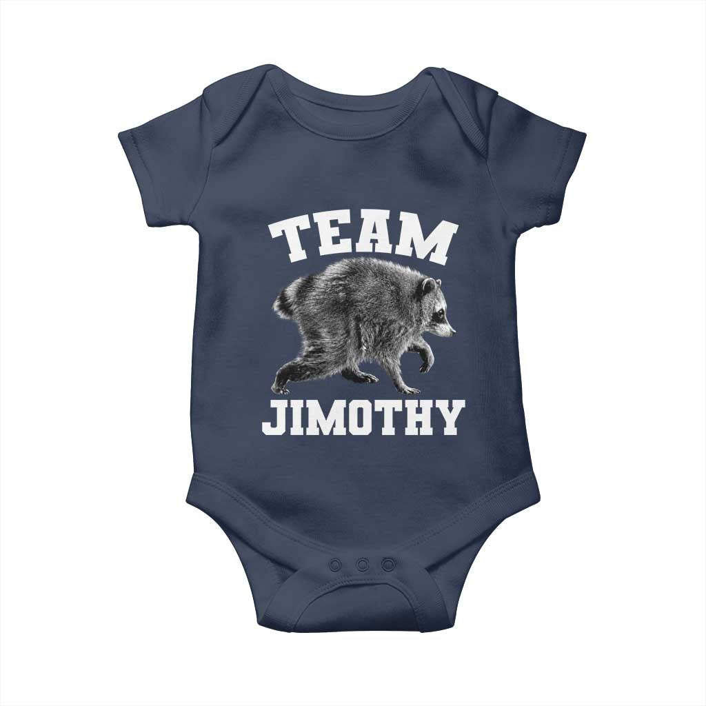 Team Jimothy Raccoon Baby Onesie Funny Seattle Trash Panda Lover