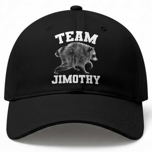 Team Jimothy Raccoon Baseball Cap Funny Seattle Trash Panda Lover TS11 Print Your Wear
