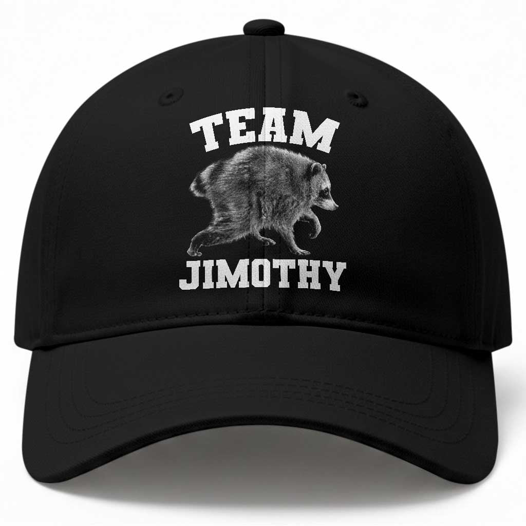Team Jimothy Raccoon Baseball Cap Funny Seattle Trash Panda Lover TS11 Print Your Wear