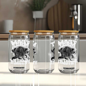 Team Jimothy Raccoon Glass Can Funny Seattle Trash Panda Lover