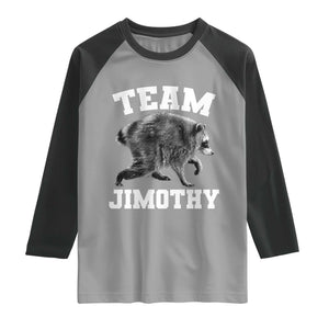 Team Jimothy Raccoon Raglan Shirt Funny Seattle Trash Panda Lover