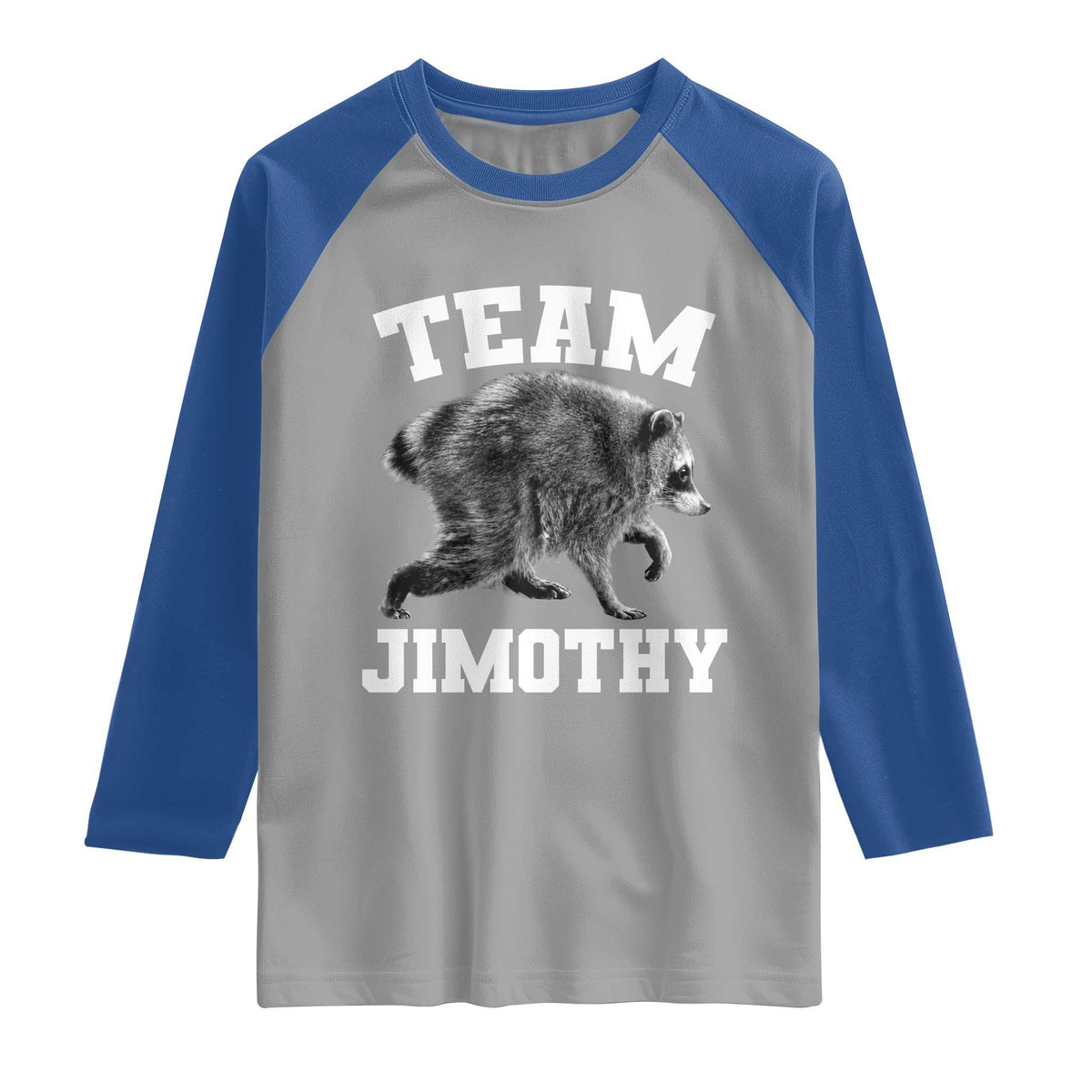 Team Jimothy Raccoon Raglan Shirt Funny Seattle Trash Panda Lover