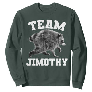 Team Jimothy Raccoon Sweatshirt Funny Seattle Trash Panda Lover