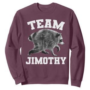 Team Jimothy Raccoon Sweatshirt Funny Seattle Trash Panda Lover