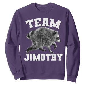 Team Jimothy Raccoon Sweatshirt Funny Seattle Trash Panda Lover