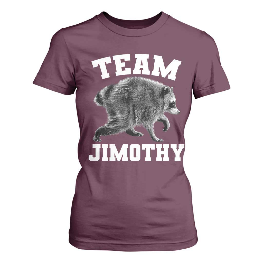 Team Jimothy Raccoon T Shirt For Women Funny Seattle Trash Panda Lover