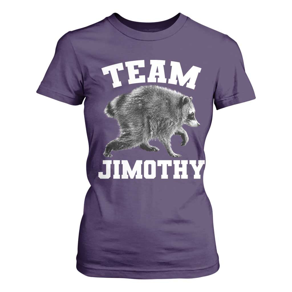 Team Jimothy Raccoon T Shirt For Women Funny Seattle Trash Panda Lover