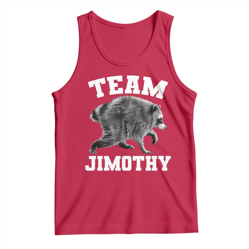 Team Jimothy Raccoon Tank Top Funny Seattle Trash Panda Lover