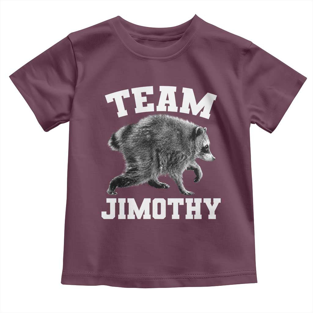 Team Jimothy Raccoon Toddler T Shirt Funny Seattle Trash Panda Lover