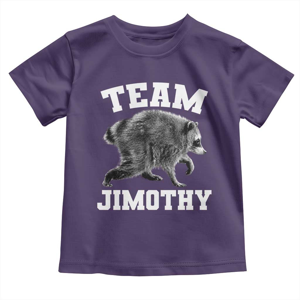 Team Jimothy Raccoon Toddler T Shirt Funny Seattle Trash Panda Lover
