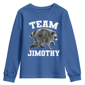 Team Jimothy Raccoon Youth Sweatshirt Funny Seattle Trash Panda Lover