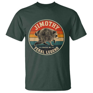 Jimothy Raccoon Seattle Feral Legend T Shirt Funny Trash Panda Meme Retro