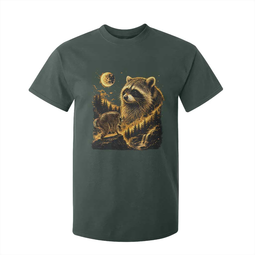 Jimothy Raccoon Howling at The Moon Parody 90s Retro T Shirt For Kid