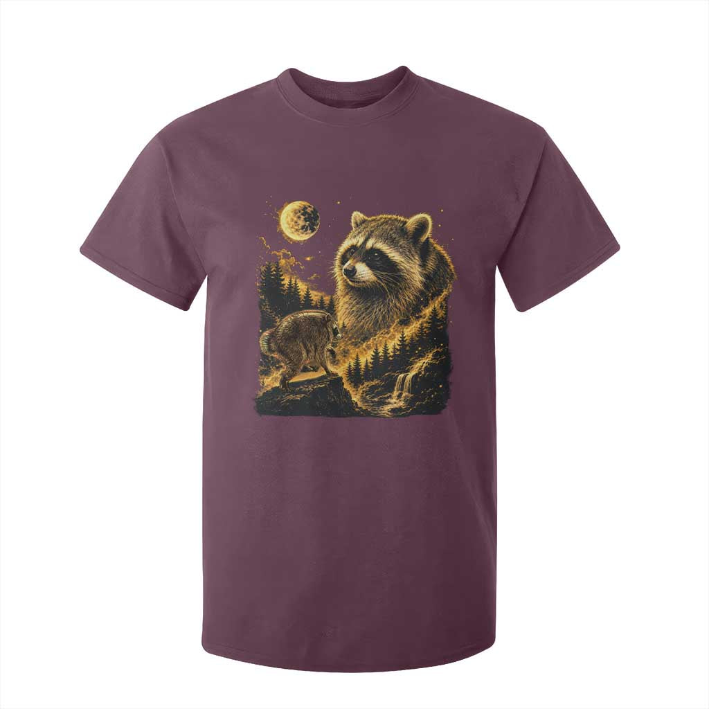 Jimothy Raccoon Howling at The Moon Parody 90s Retro T Shirt For Kid