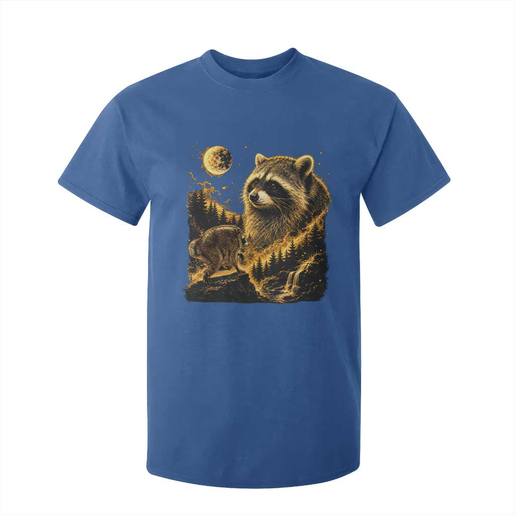 Jimothy Raccoon Howling at The Moon Parody 90s Retro T Shirt For Kid