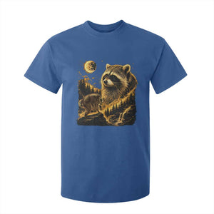 Jimothy Raccoon Howling at The Moon Parody 90s Retro T Shirt For Kid