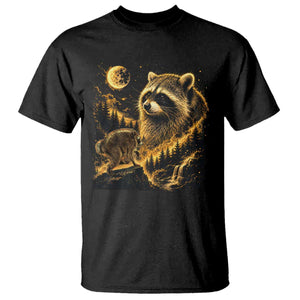 Jimothy Raccoon Howling at The Moon Parody 90s Retro T Shirt