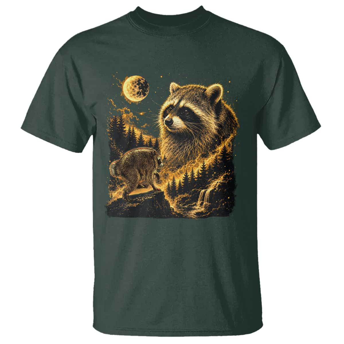 Jimothy Raccoon Howling at The Moon Parody 90s Retro T Shirt