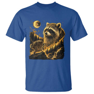 Jimothy Raccoon Howling at The Moon Parody 90s Retro T Shirt