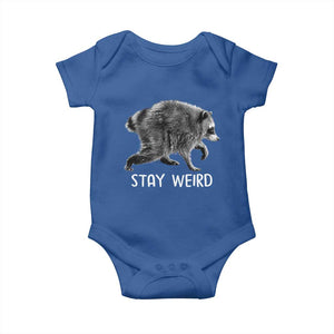 Jimothy the Raccoon Funny Stay Weird Baby Onesie Seattle Short Spine Trash Panda