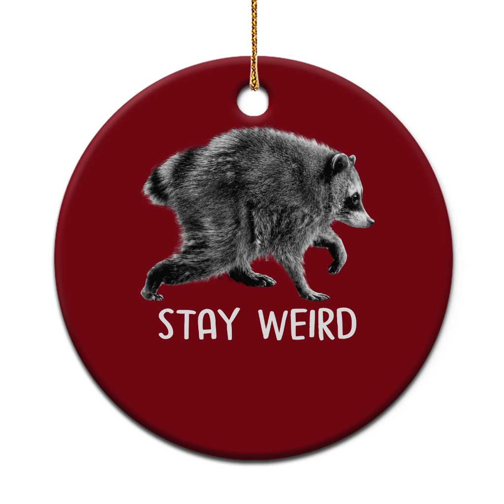 Jimothy the Raccoon Funny Stay Weird Ceramic Ornament Seattle Short Spine Trash Panda TS11 1pc Red Print Your Wear