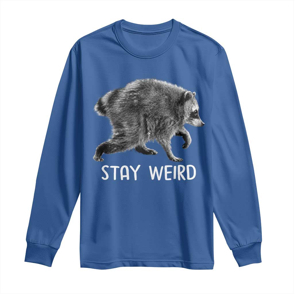 Jimothy the Raccoon Funny Stay Weird Long Sleeve Shirt Seattle Short Spine Trash Panda